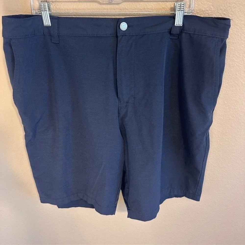 Banana Republic Men's Blue Lightweight Flat Front‎ Chino Shorts 40 Inseam 9